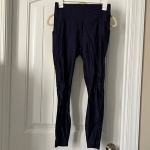 Fabletics Women's Navy Shine Leggings